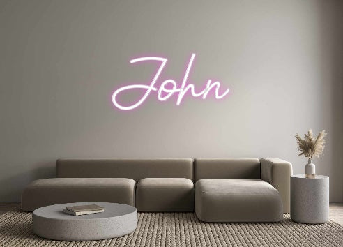 Benutzerdefiniertes Neon: John