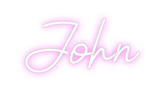 Benutzerdefiniertes Neon: John