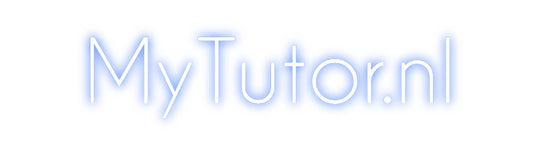 Benutzerdefiniertes Neon: MyTutor.nl