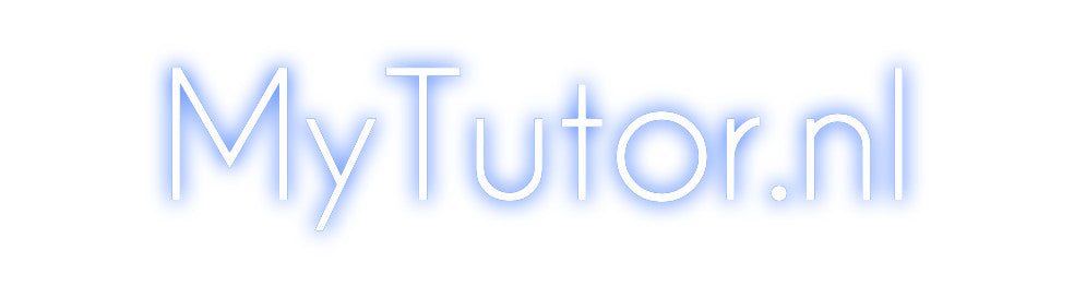 Benutzerdefiniertes Neon: MyTutor.nl