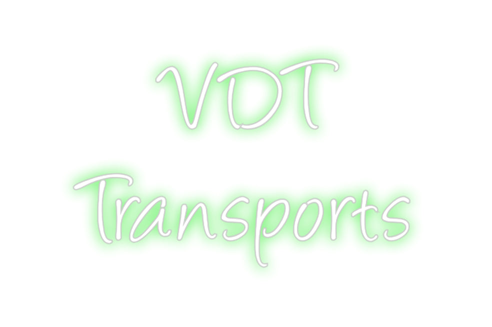 Benutzerdefiniertes Neon: VDT
 Transporte