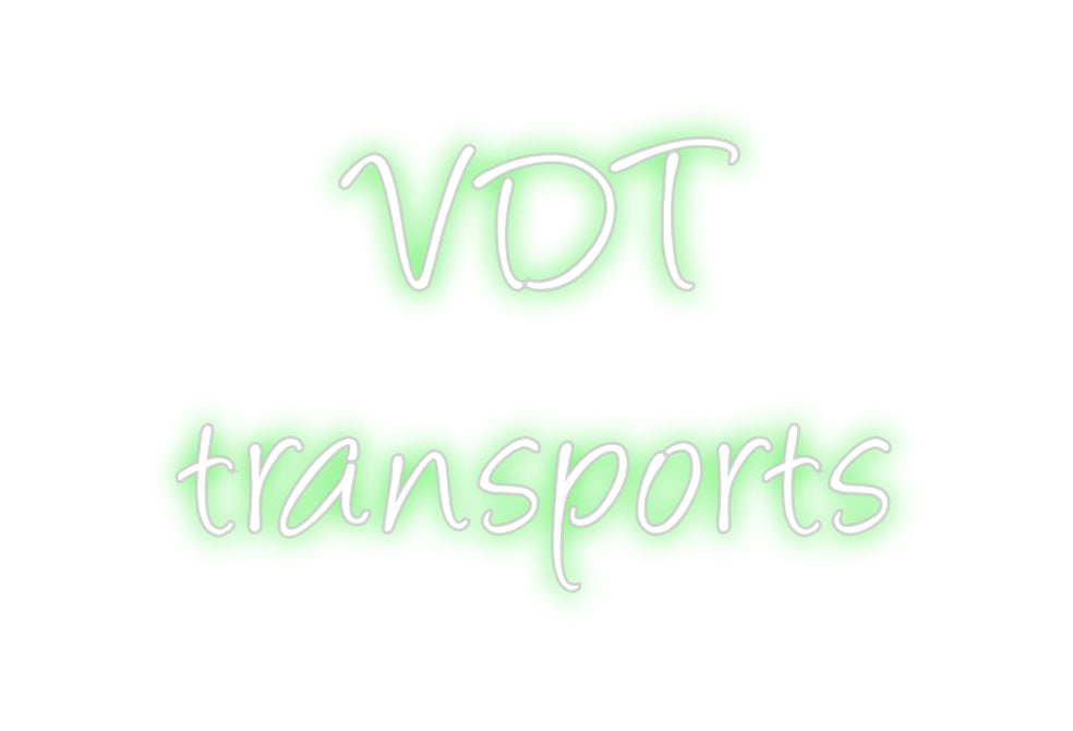 Benutzerdefiniertes Neon: VDT
 Transport...