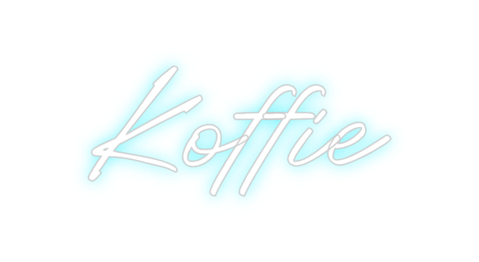 Benutzerdefiniertes Neon: Kaffee