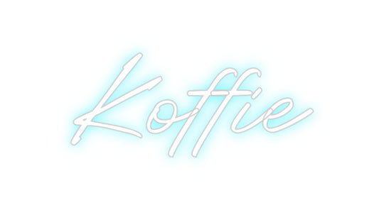 Benutzerdefiniertes Neon: Kaffee