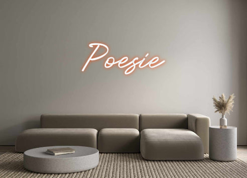 Custom Neon: Poesie