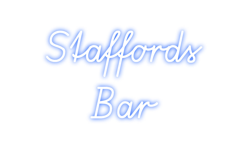 Custom Neon: Staffords 
Bar