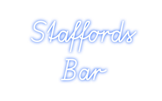 Custom Neon: Staffords
 Bar