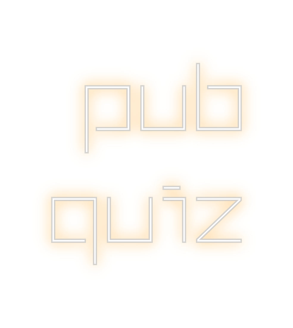 Benutzerdefiniertes Neon: PUB
 Quiz