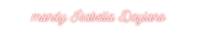 Custom Neon: mandy Isabell...