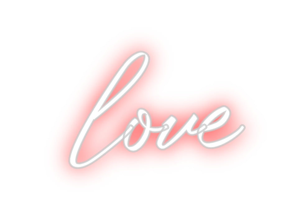 Custom Neon: love