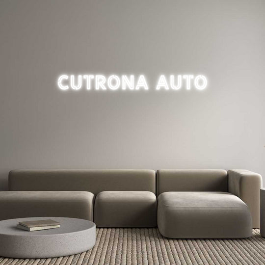 Custom Neon: Cutrona car