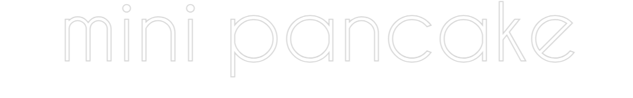 Custom Neon: mini pancake