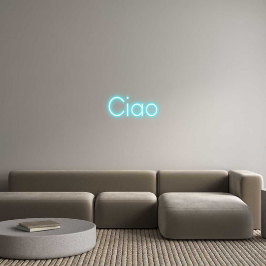 Benutzerdefiniertes Neon: Ciao