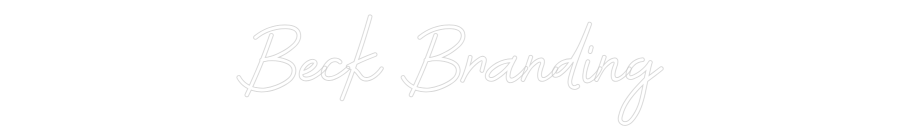 Custom Neon: Beck Branding