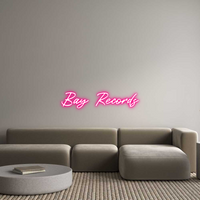 Custom Neon: Bay Records