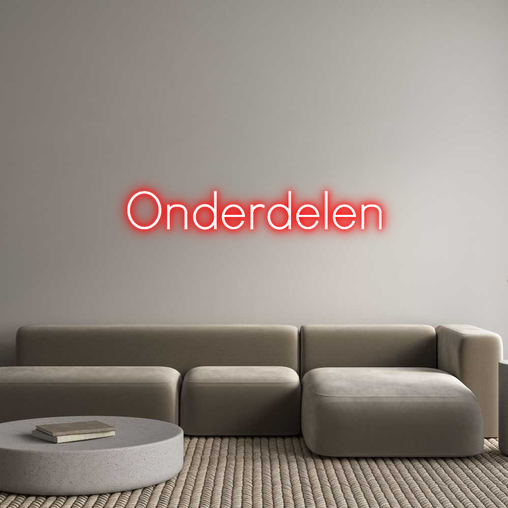 Custom Neon: Onderdelen