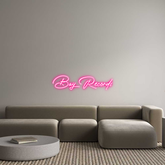 Custom Neon: Bay Records