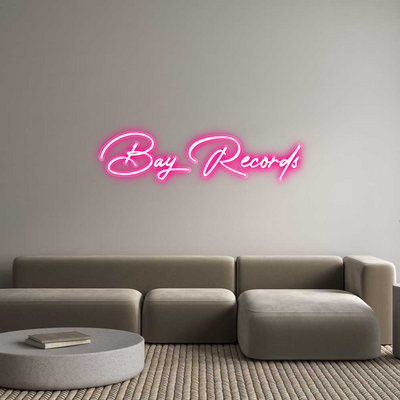 Custom Neon: Bay Records