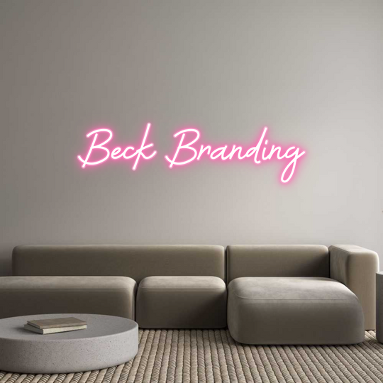 Custom Neon: Beck Branding