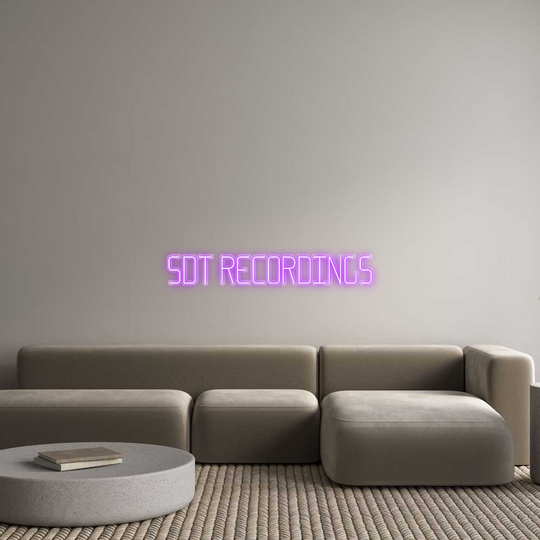 Custom Neon: SDT RECORDINGS