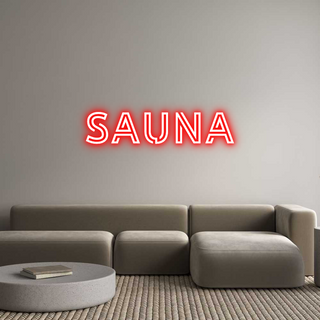 Custom Neon: SAUNA