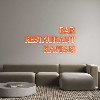 Custom Neon: BAR RESTAURANT...