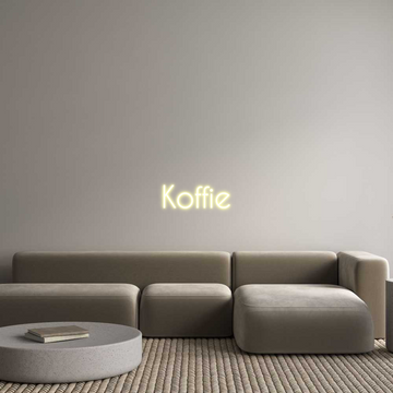 Custom Neon: Koffie