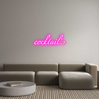 Custom Neon: cocktail's