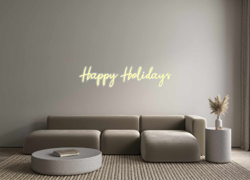 Custom Neon: Happy Holidays