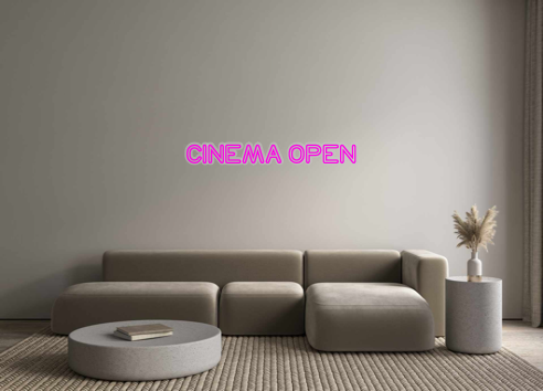 Custom Neon: CINEMA OPEN