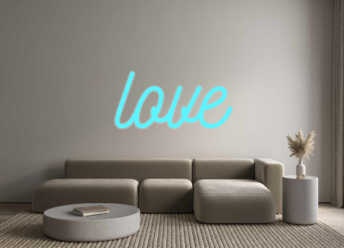 Custom Neon: love