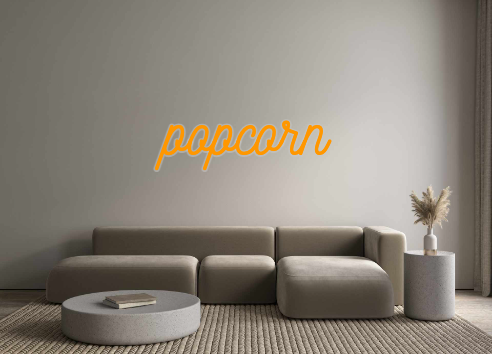 Custom Neon: popcorn