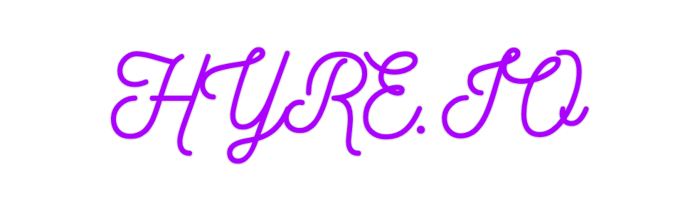 Custom Neon: HYRE.IO