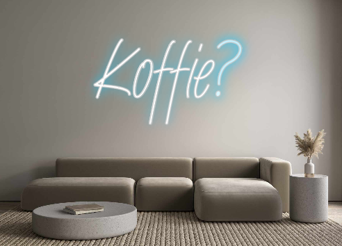 Benutzerdefiniertes Neon: Kaffee?