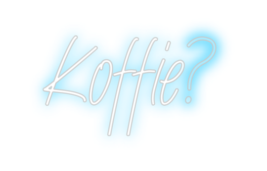 Benutzerdefiniertes Neon: Kaffee?