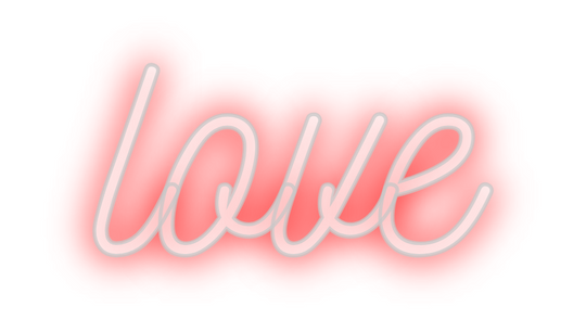 Custom Neon: love