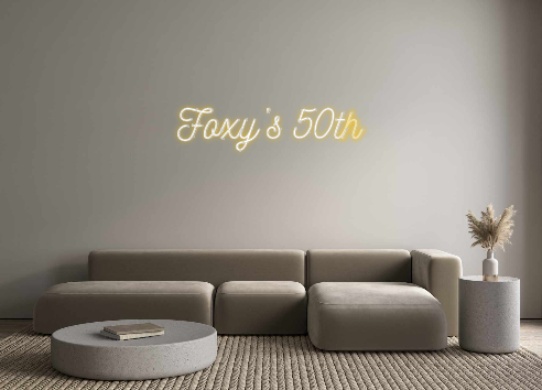 Custom Neon: Foxy's 50th