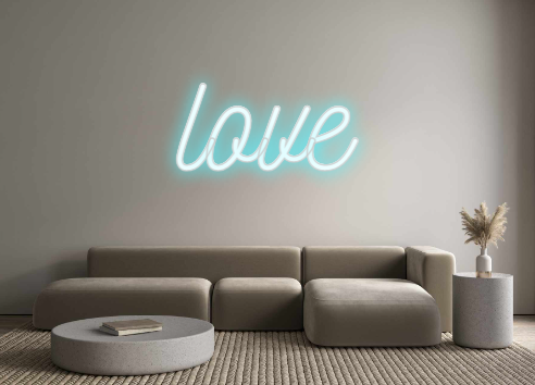 Custom Neon: love