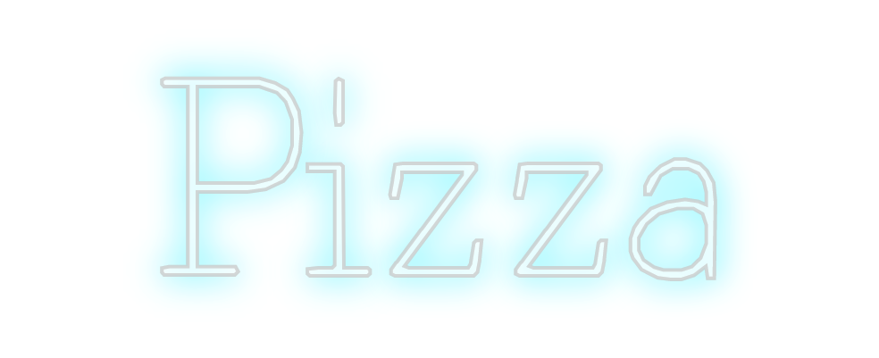 Custom Neon: Pizza