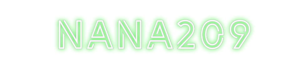 Benutzerdefiniertes Neon: Nana209